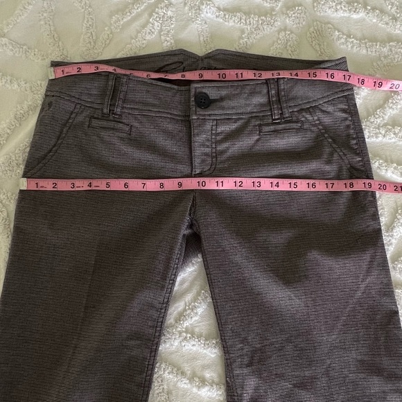 NWT EDC by Esprit Y2K Women's Gray Houndstooth Cuffed Wide Leg Trousers Pants 10 - Picture 11 of 15